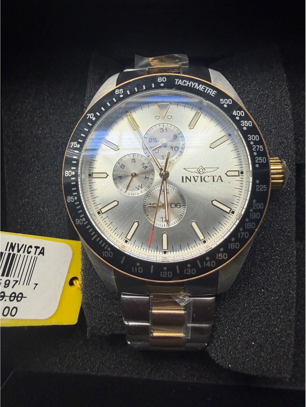 $249 Invicta Men's AVIATOR QUARTZ 45mm Tachymeter Chronograph Watch